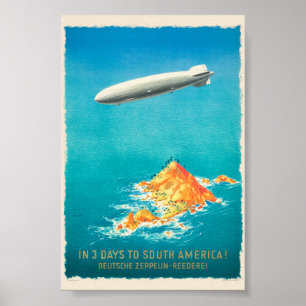 Poster Em 3 Dias para Cartaz Antigo da América do Sul 193