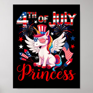 Poster Em 4 De Julho, Príncipe Cute Unicorn Estigia Sinal