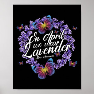 Poster Em abril usamos o mês de conscientização sobre o e