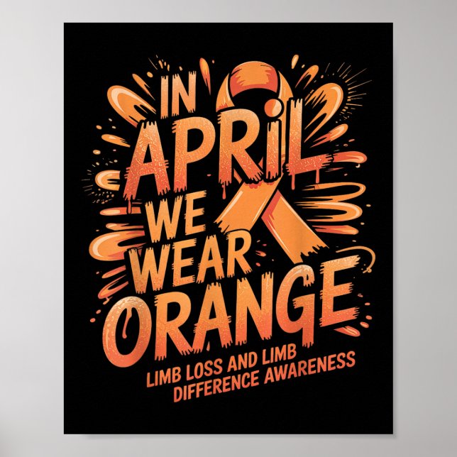 Poster Em abril, Vestimos A Diferença De Perda Do Limite  (Frente)