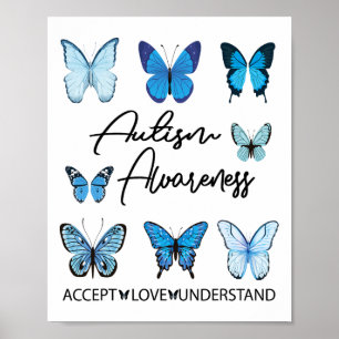 Poster Em abril, Vestimos Autismo Awarenes Azul