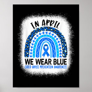 Poster Em abril, Vestimos o Azul - Prevenção do Abuso Inf