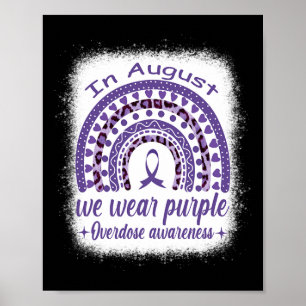 Poster Em agosto Vestimos Awarenes de Sobredosagem do Arc
