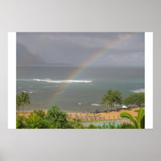 Poster Em algum lugar sobre o arco-íris