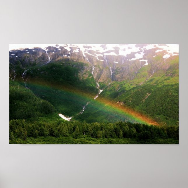 Poster Em algum lugar sobre o arco-íris no Alasca (Frente)