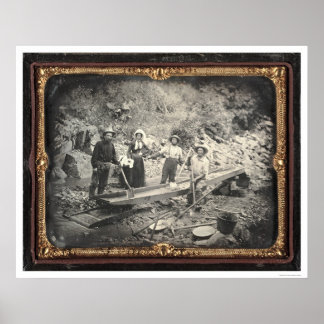 Poster Em Auburn Ravine, 1852 por Joseph Blaney Starkweat