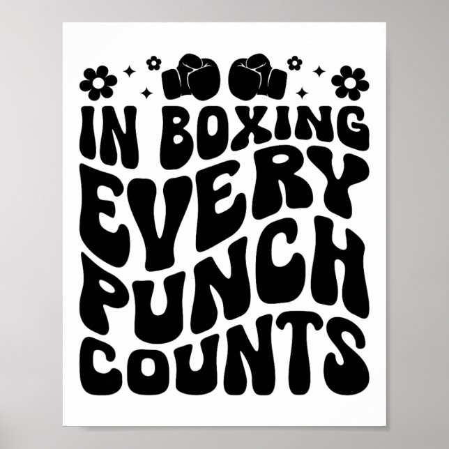 Poster Em Boxing A Cada Almoço Conta Atleta Esportivo Box (Frente)