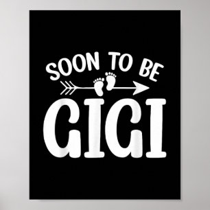 Poster Em Breve Ser Gigi Mulheres Grávida Anúncio Grande