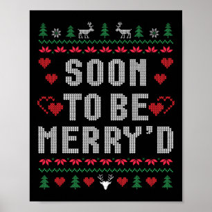 Poster Em breve, será Feliz o Casal de Natal engajado Mat