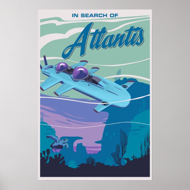 Poster Em Busca de Atlantis (Frente)