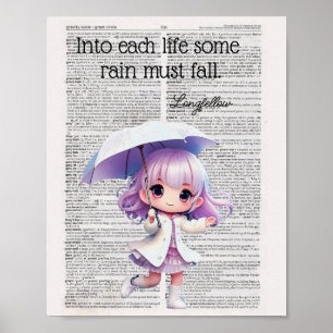 Poster Em cada vida uma chuva deve cair — Longo