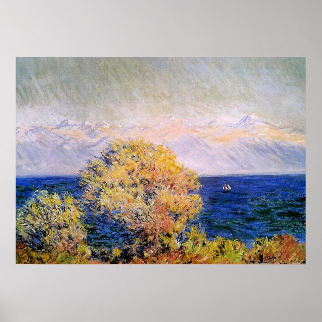 Poster Em Cap d'Antibes, Vento Mistral, (Frente)