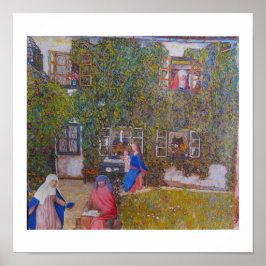 Poster Em Casa com a Família na Casa de Klimt