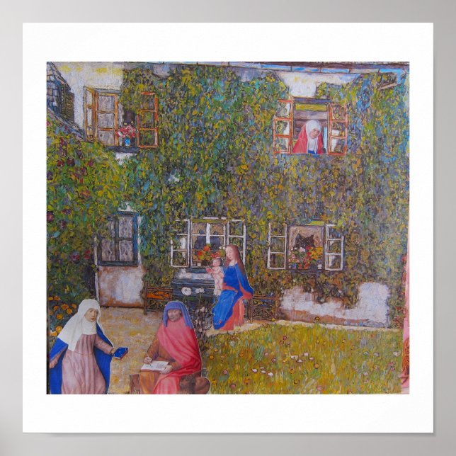 Poster Em Casa com a Família na Casa de Klimt (Frente)