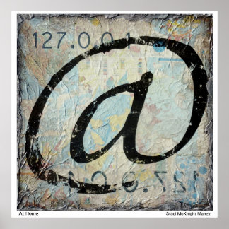 Pôster @ - Em Casa - Host Local - Mapa