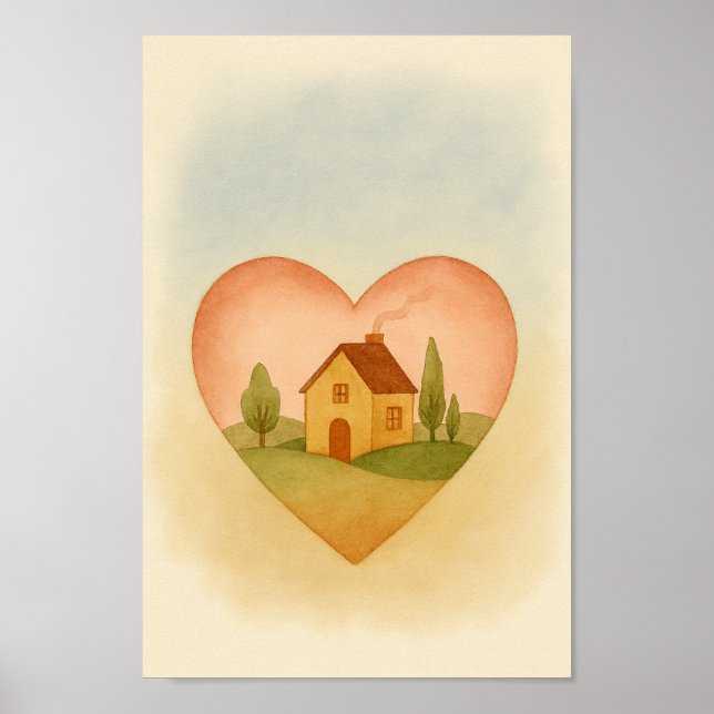 Poster Em casa no seu coração (Frente)