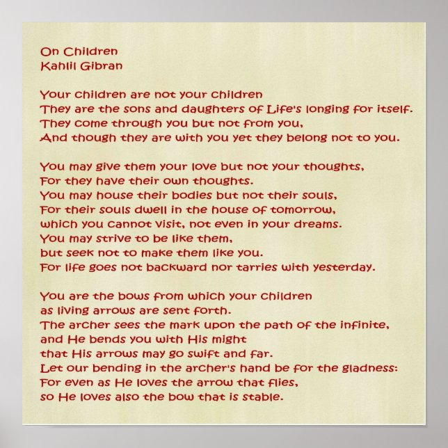 Poster Em Crianças (Frente)