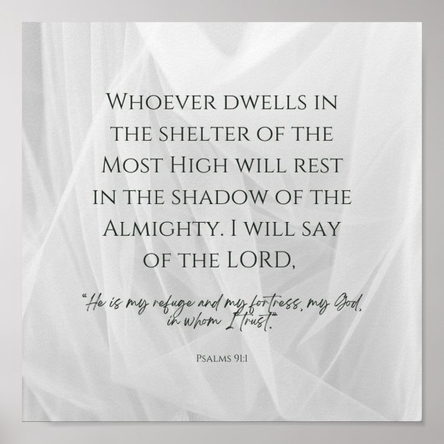 Poster Em Deus, confiarei. (Frente)