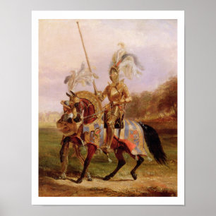 Poster Em Eglinton, senhor do competiam, 1840 (óleo sobr