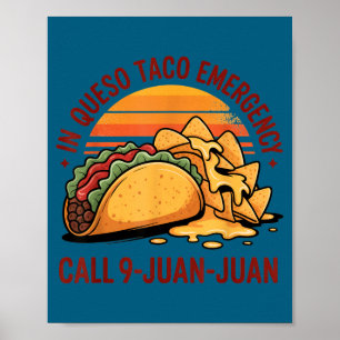 Poster Em emergência de queso cinco de maio chamada de ta