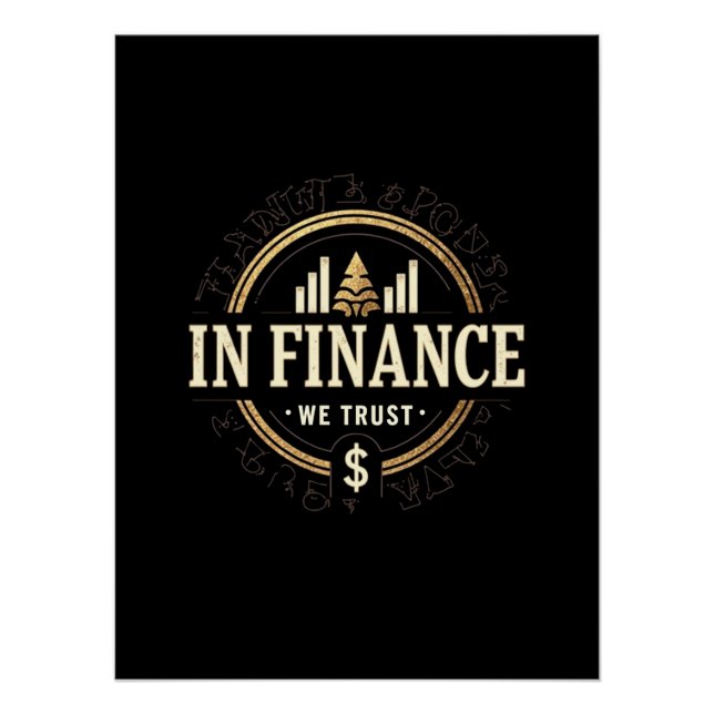 Pôster Em Finanças Confiamos - Finanças Clássicas (Frente)