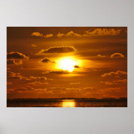 Poster Em Gedanken barfuß am Strand...