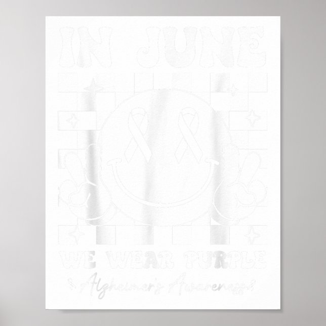 Poster Em junho Vestimos Heróis Roxos Sensibilizando Sm (Frente)