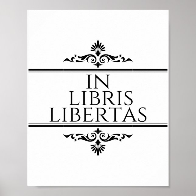 Poster Em Libris Libertas - Na Liberdade Dos Livros (Frente)