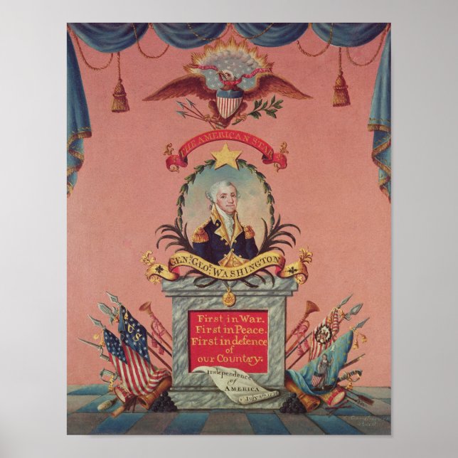 Poster Em Louvor a George Washington (Frente)