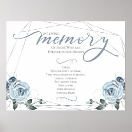 Poster Em Memória Afetuosa Oração de Lembrança Sinal de C