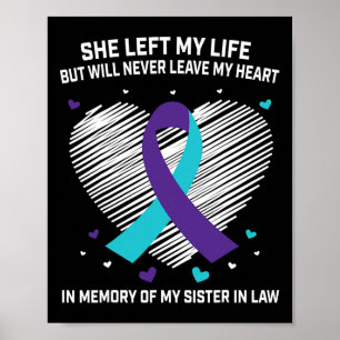 Poster Em Memória Da Minha Irmã Em Direito Sensibilização