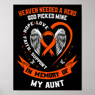 Poster Em Memória Da Minha Tia Leucemia Memorial G