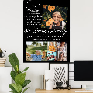 Poster Em memória de amor   6 Funerais de colagem de foto