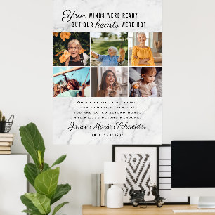 Poster Em memória de amor   6 Funerais de colagem de foto