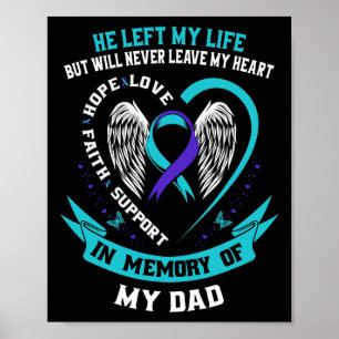 Poster Em Memória Do Meu Pai Perda Do Pai Suicida Awarene