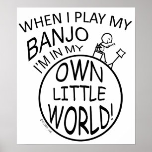 Pôster Em meu próprio banjo pequeno do mundo