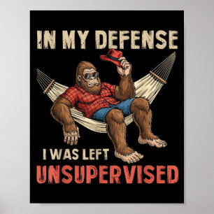 Poster Em Minha Defesa Eu Fui Deixado Sem Supervisão Bigf
