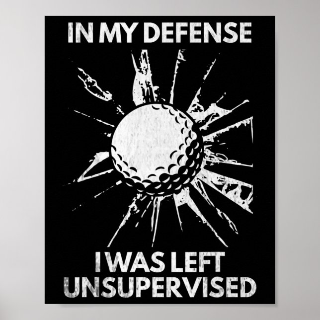 Poster Em Minha Defesa, Eu Fui Deixado Sem Supervisão, O  (Frente)