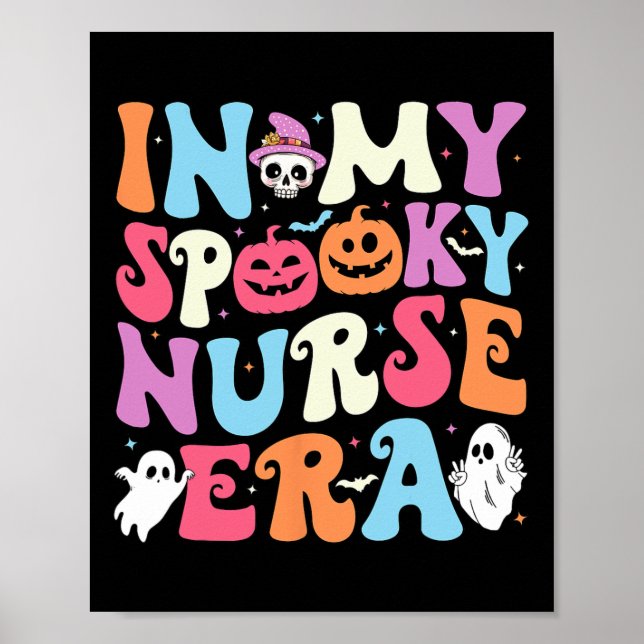 Poster Em Minha Enfermeira Spooky Era Halloween Enfermand (Frente)