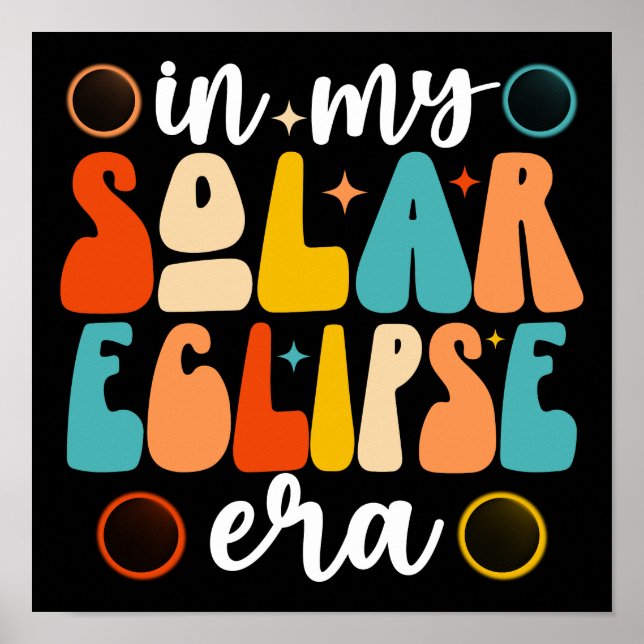 Poster Em Minha Época Solar Eclipse Solar Total (Frente)