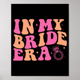 Poster Em Minha Noiva Era Groovy Bachelorette Festa de ca