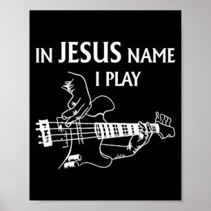 Poster Em Nome De Jesus Eu To Co Guitarra Guitarrista Hom