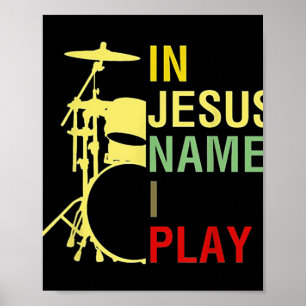Poster Em nome de Jesus, eu toco T-ShirtVintage R