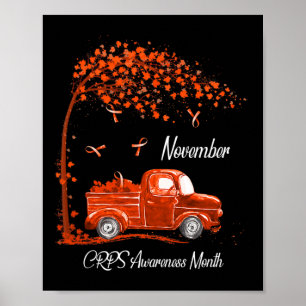 Poster Em novembro, Mês de Consciência CRPS para mulheres