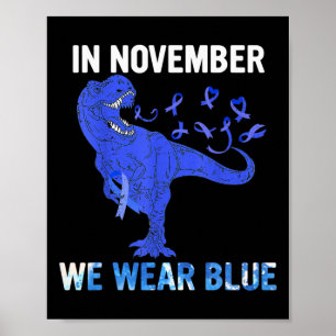 Poster Em novembro, Vestimos a consciência da diabetes az