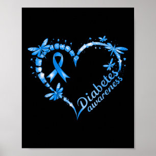 Poster Em novembro, Vestimos a consciência da diabetes az