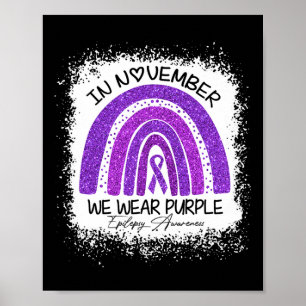 Poster Em novembro, Vestimos a Consciência da Epilepsia R