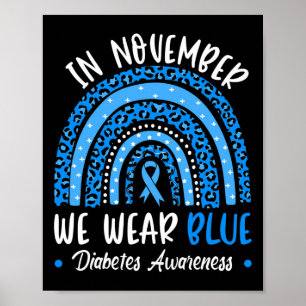 Poster Em novembro, Vestimos a consciência sobre a diabet