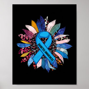 Poster Em novembro Vestimos Diabetes Azuis
