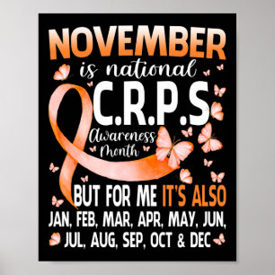 Poster Em Novembro Vestimos Laranja Fita Sensibilização M